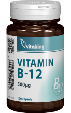 Vitamina B12 (Cianocobalamina) 500 mcg Vitaking – 100 comprimate driedfruits.ro/ Capsule si comprimate
